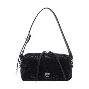 Pinko Women Mini Full Rhinestones Trittico Crossbody Bag